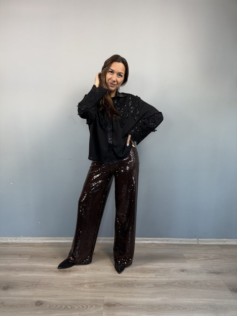 Litritega püksid šokolaadivärvis