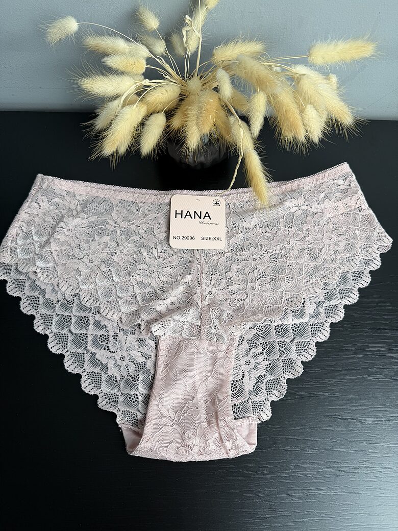 Mežģīņu apakšbikses (Hana) sets 5.gab. (2xvecrozā, 1xbaltas, 2xmelnas)