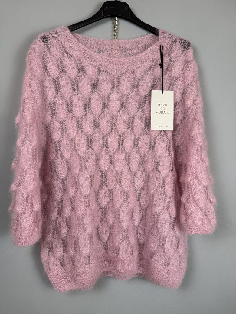 Kidmohēras džemperis ar īsām piedurknēm (3)