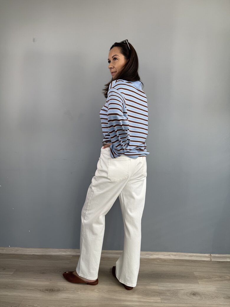 Strīpains polo krekls