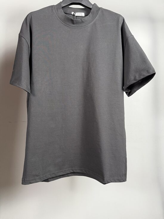 Kokvilnas T-krekls melns