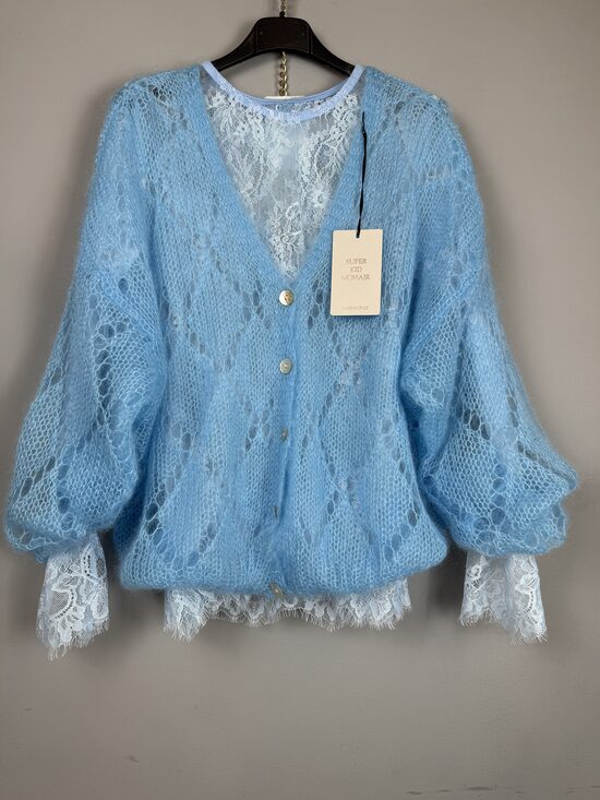 Kidmohēras kardigans ar garām piedurknēm (2)