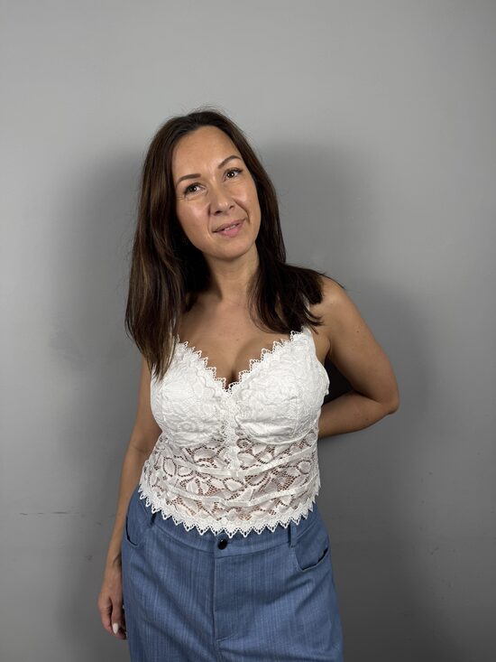 Mežģīņu bra plus size